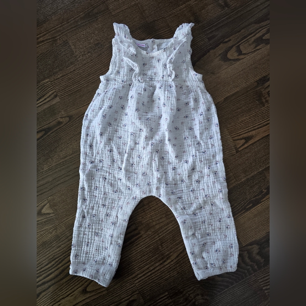 Mango Baby Onesie 18-24months White Floral Print